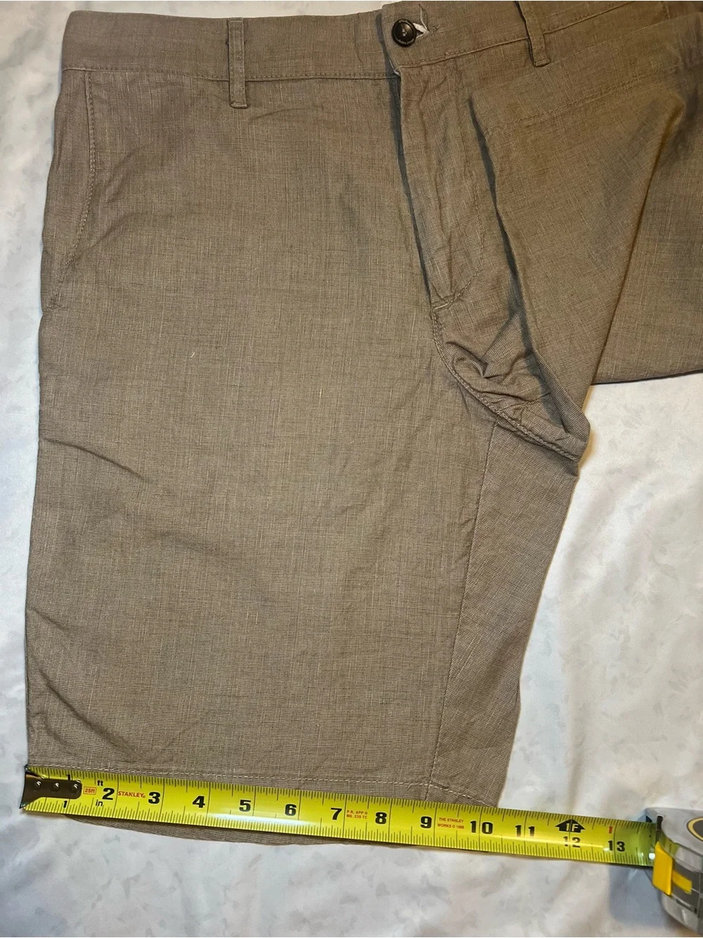 Apolis Men’s Linen Civilian Short,Linen Cotton Blend, Khaki Tan, Size 30